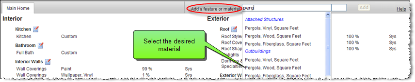 add materials 1