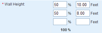 wall height example